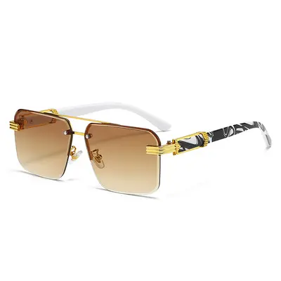 Men's Oversized Frameless Driving Sunglasses