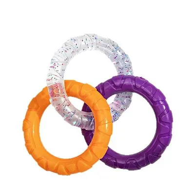 Three-Ring Pull Dog Chew Toy, Teeth Cleaning, Bite-Resistant - 6