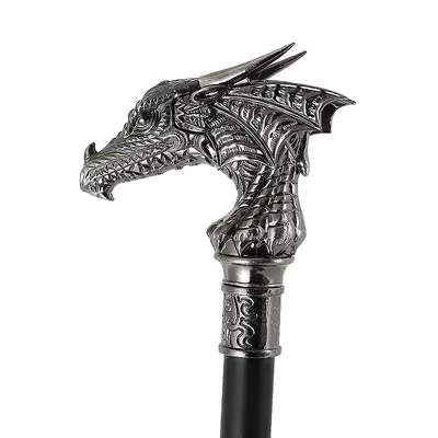Luxury Metal Gentleman Cane with Non-Slip Tip for Seniors and Stage Use
