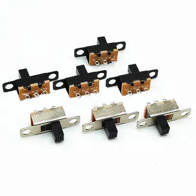 Mini Kaydırmalı Geçiş Anahtarı SS12F15G5, Üç Pinli İki Konumlu