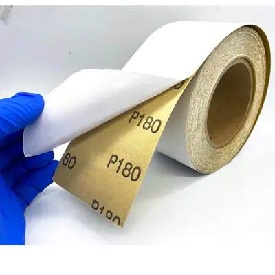 Self-Adhesive Sandpaper Roll, 70mm x 12m, for Hand Sanding Machines