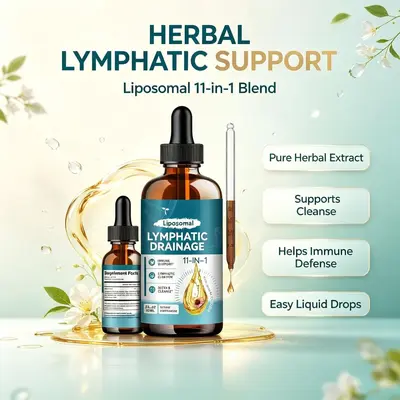 Liposomale Lymphdrainage-Konzentrat-Tropfen