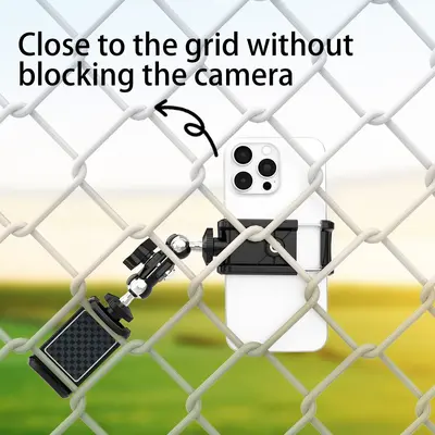 Metal Adjustable Fence Clip Phone and Camera Holder - 5