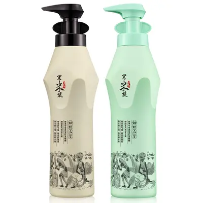 Siyah pirinç özlü şampuan, kepek önleyici, 750 ml büyük şişe