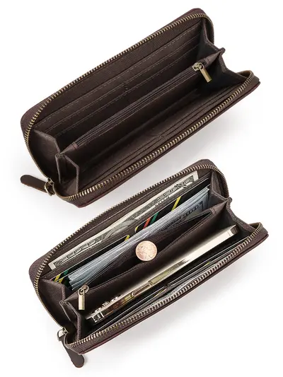 Hummer Paul Herren Clutch aus echtem Leder mit RFID-Schutz, Crazy-Horse-Leder - 3