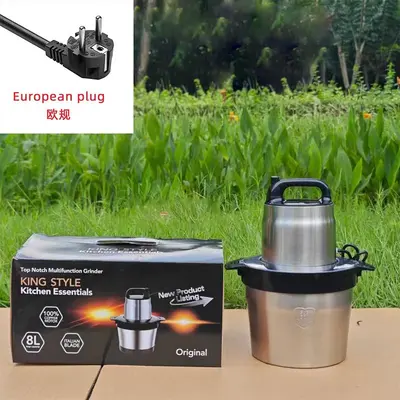 Grenzüberschreitende multifunktionale Edelstahl-Gemüsefüllmaschine Fufumachine 6L Küchenmaschine Fleischwolf Babykostmaschine Hackfleischwolf - 13
