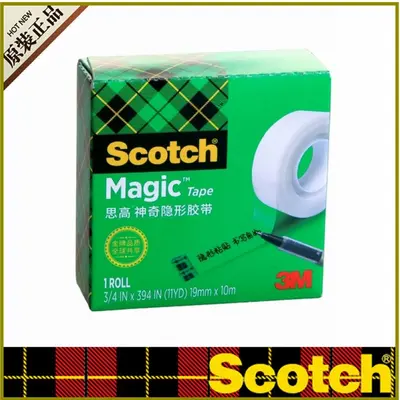 Genuine 3M Scotch 810 Magic Invisible Tape for Students - 9