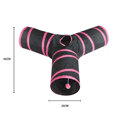 Foldable All-in-One Cat Tunnel Toy, for Self-Play - 12