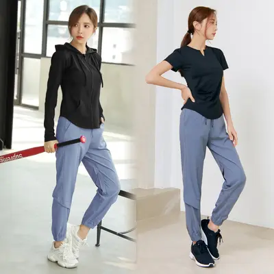 Women's Yoga Sports Set with Jacket, Quick-Dry Breathable - 9