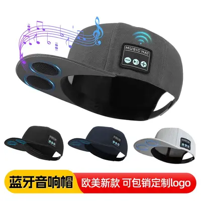 Grenzüberschreitende intelligente Bluetooth-Kopfhörer Sprachspitzmütze Outdoor-Sport Hip-Hop Street-Dance Sonnen-Baseballkappe Fabrikproduktion