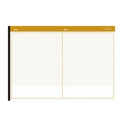B5 Landscape Korean Double-Column Notebook, Maillard Paper - 6