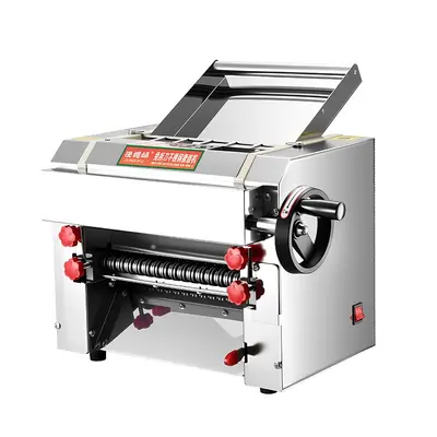 Junxisao einseitig verstellbare kommerzielle Nudelmaschine elektrische Nudelmaschine kleine automatische Nudelwalzenmaschine vollautomatische Teigknetmaschine - 6