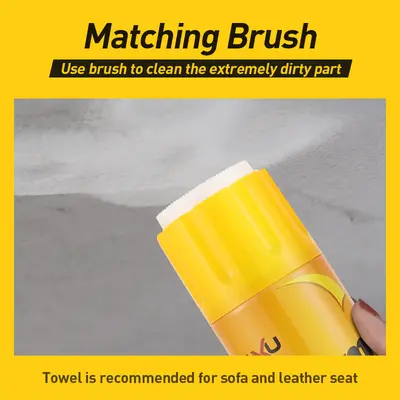 Multipurpose Foam Cleaner for Car Interior and Leather, Waterless