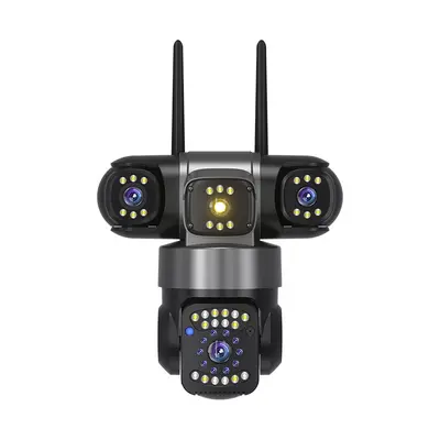 Güneş enerjili gözetleme kamerası V360Pro, üç lens, 4G, gece görüşü - 8
