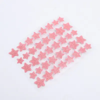 Cross-border bestselling colorful glitter acne patches, 40 pieces, glitter stars, dazzling laser makeup, PE acne concealer patches. - 10
