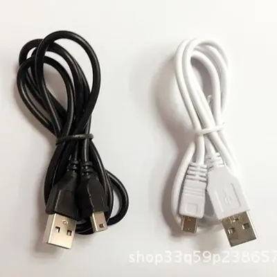 1 metre saf bakır mini USB veri kablosu toptan radyo yaşlı telefonu sürüş kaydedici T port V3 şarj kablosu 2 metre