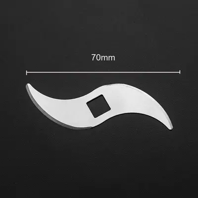 Fabrika doğrudan tedarik sarımsak pres bıçağı paslanmaz çelik kıyma makinesi bıçağı sarımsak ezmesi pişirme bıçağı kavisli bıçak bıçağı - 12