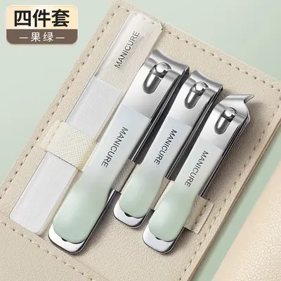 German nail clipper and ear spoon set, men's nail care tool - 11