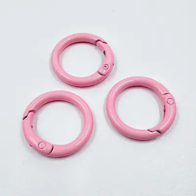 Colorful Alloy Spring Ring Clasp, DIY Jewelry Accessory - 11