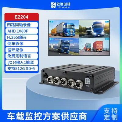 Araç MDVR sistemi 4 kanal 1080P AHD sürüş kaydedici - 7