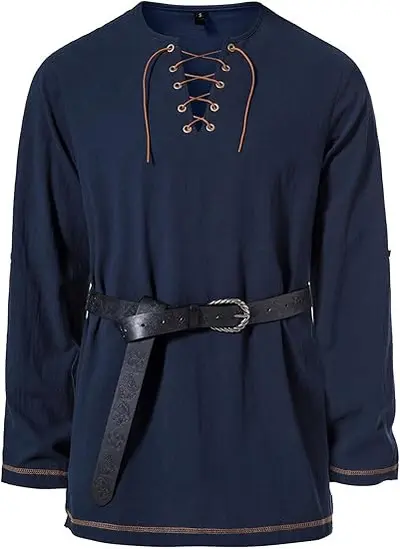 Herren-Henley-Langarmhemd, Hippie-Stil, Strand - 8