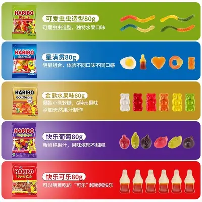 Haribo ayıcık meyveli yumuşak şeker 1 adet çocuk atıştırmalık