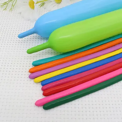 260 Magic Long Balloons in Dopamine Colours for Party Decoration - 7