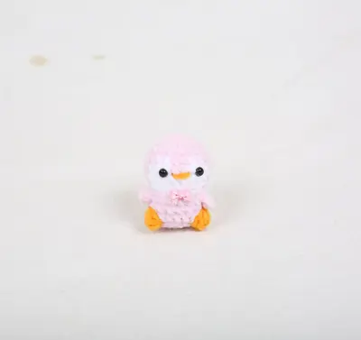 Handmade Knitted Little Penguin Keychain, Crocheted Wool Pendant - 8