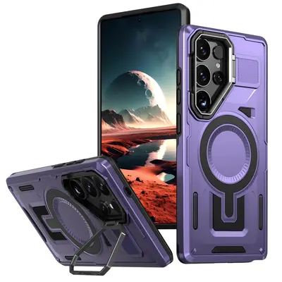 Magnetic Stand Shockproof Protective Case for Samsung S25 Ultra - 11