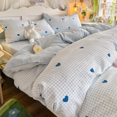 Class A Ultra-Soft Double-Layer Gauze Four-Piece Bedding Set - 8