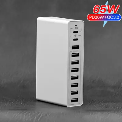 Werksverkauf 100W Handy 10 USB Multi-Port Ladegerät Großhandel multifunktionales Multi-Loch Reiseladegerät Fast-Charge-Adapter - 9