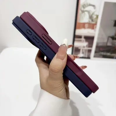 iPhone 18 Pro Max kılıfı, manyetik ständer, yumuşak doku, çift renk