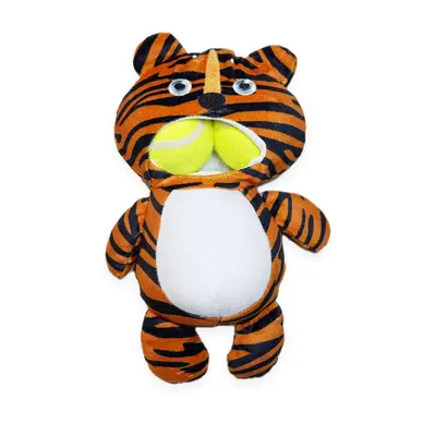 Squeaky Plush Dog Toy, Tennis Ball Style, Throw and Interactive Play - 6