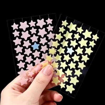 40 Pack Star-Shaped Invisible Pimple Patches, Breathable and Soothing - 4