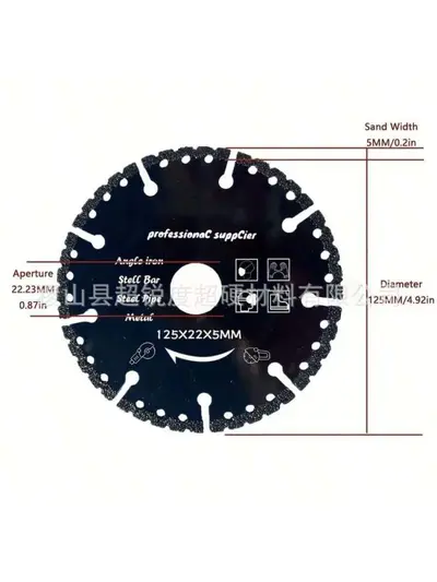 Angle Grinder Cutting Disc Set, Alloy for Iron and Steel - 9