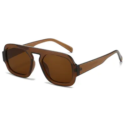 Pilotensonnenbrille mit PC-Gestell, schlichtes Modedesign für Damen und Herren