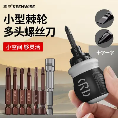 Magnetic Short-Handle Screwdriver Cross-Head Combination Set - 1
