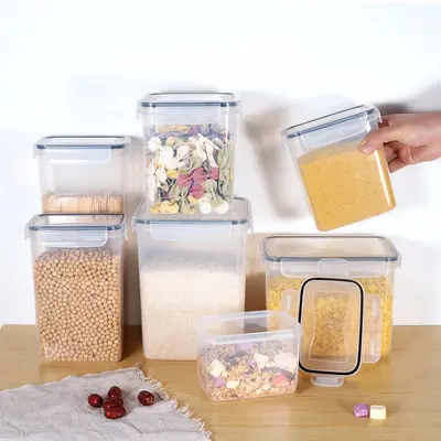 Kitchen storage and organization food storage container with plastic lid multipurpose silicone lid storage container