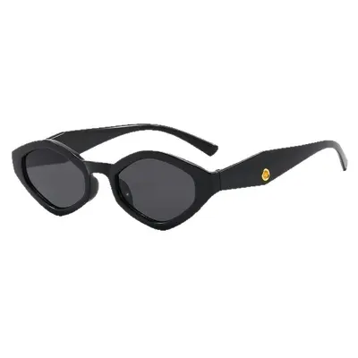 Diamond-Shaped Round Frame Women's Sunglasses with UV Protection - 6