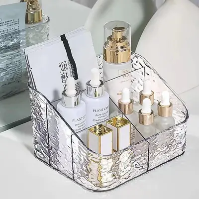 Cosmetic storage box acrylic transparent desktop - 3