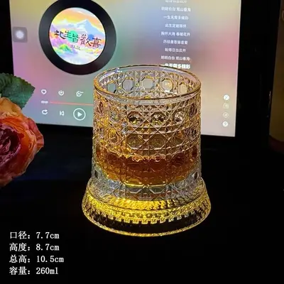 Glowing Rotating Whiskey Glass Spirits Tumbler - 9