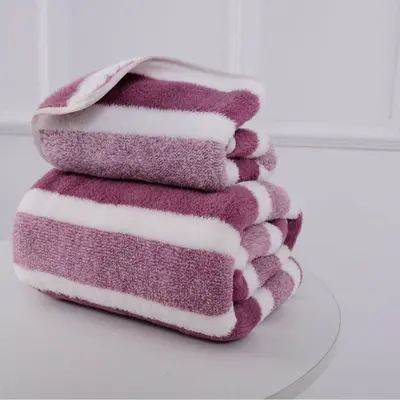 2024 Cross-border Wide-bordered Towel Home-type Adult Towel Absorbent Soft Non-shedding Thickened Face Washing Towel - 12