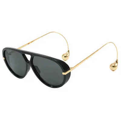 Men's Metal Aviator Sunglasses, Double Bridge, Large Frame - 7