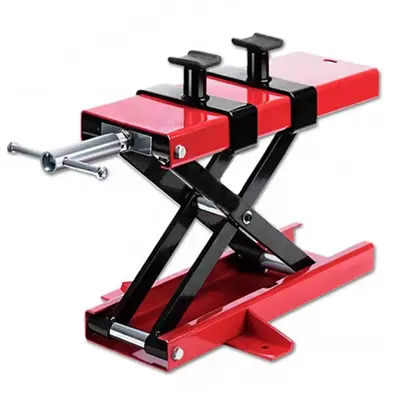 Motorcycle lift platform and electric repair bracket - 8