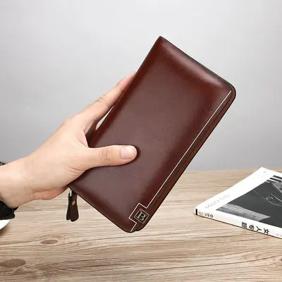 Men's Long Zip Wallet, Casual Hand Bag, Large Capacity - 3
