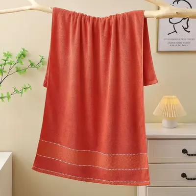 Banyo havlusu, saf pamuk, ekstra kalın, banyo ve yüz için emici, otelde çabuk kuruyan, yumuşak, ev, erkek yetişkin saf pamuklu büyük havlu şal - 11
