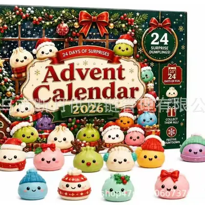 Noel Advent Takvimi 2026, Yumuşak Squishy Oyuncaklar - 12