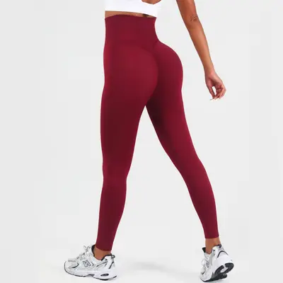 Yüksek Bel Şeftali Kalça Yoga Dokuz Çeyrek Pantolon, Karın Sıkılaştırıcı, Hızlı Kuruyan