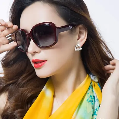 Women's Polarized Sunglasses, Large Frame, Anti-UV, HD - 4