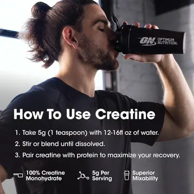 亚马逊现货跨境一水肌酸粉300g Creatine powder 健身运动前补充